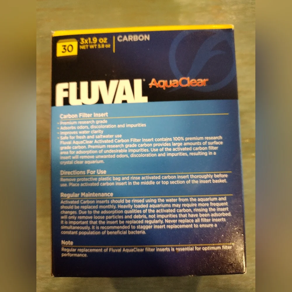 Fluval Aquaclear 3 pack of carbon filters for aquarium filter